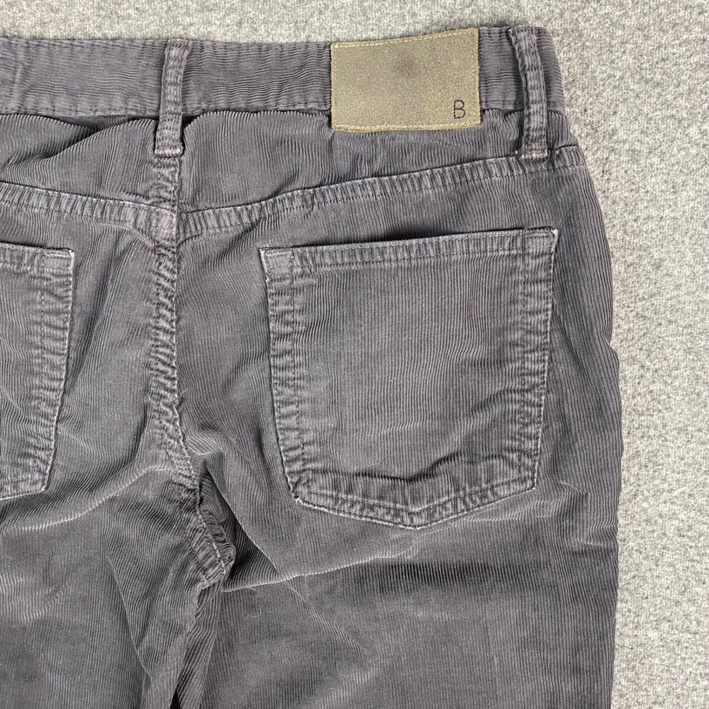 Bonobos Mens Corduroy Pants 30x32 Gray Slim Fit French Corduroy Casual Trousers - Picture 13 of 15